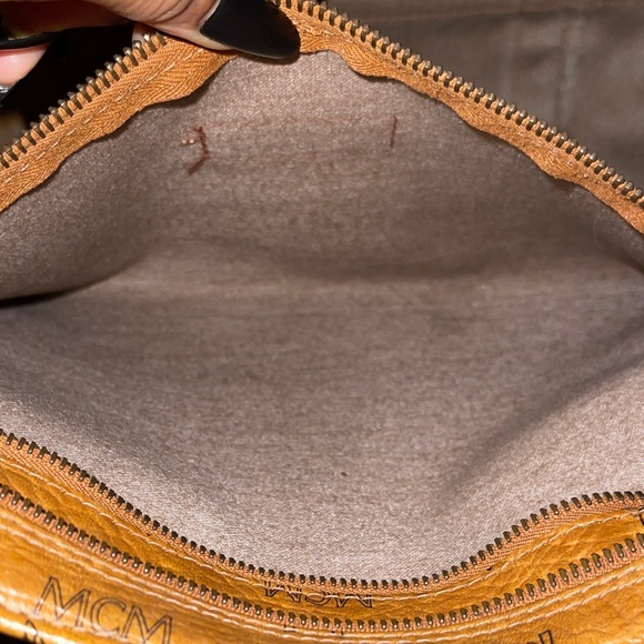 MCM Cognac Visetos Tote Bag - Picture 7 of 16